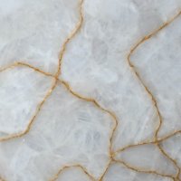 QUARTZ CRYSTAL LINEAR GOLD BOTH IDENTICAL POLISHED SURFACE