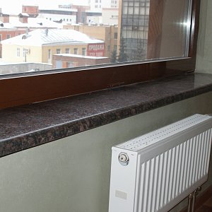 Гранитный подоконник Тан браун