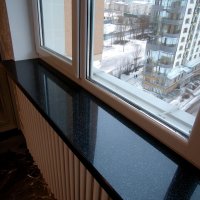 Подоконник из гранита Absolute Black